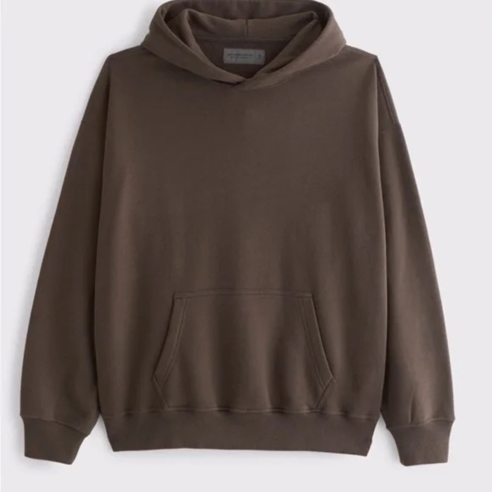Abercrombie & Fitch Essential Popover Hoodie - Chocolate Brown